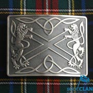 Highland Saltire Kilt Belt Antique Buckle