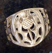 Sterling Silver Thistle Ring