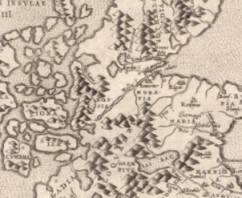 Map of Scotland between 1558 and 1566